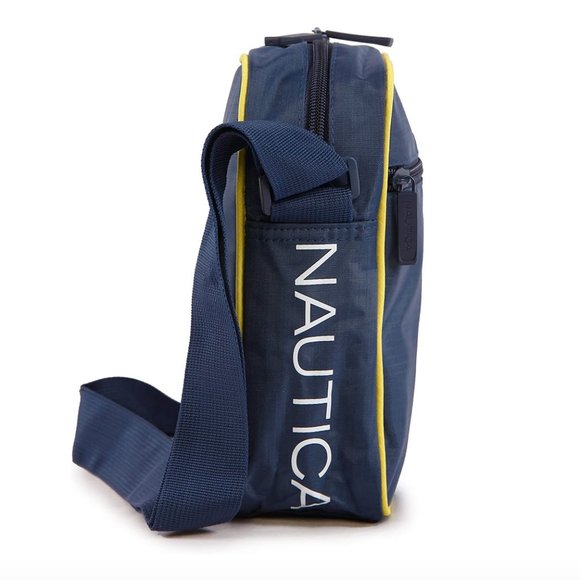 Nautica Crossbody Shoulder Bag in Navy/Yellow - Picture 3 of 11